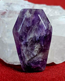 Chevron Amethyst Crystal Coffin