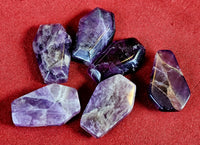 Chevron Amethyst Crystal Coffin