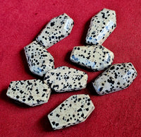 Dalmatian Jasper Mini Crystal Coffin Carving ⚰️