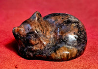 Brecciated Jasper Crystal Kitty Carving 😻😴