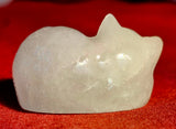 Clear Quartz Crystal Sleeping Kitty Carving 😻😴🐾