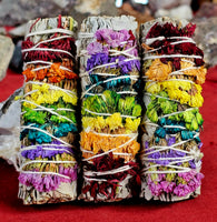 Chrysanthemum Chakra Petals & White Sage Smudge Stick 🌈💨🌿🔥