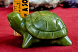 Nephrite Jade 'Grumpy' Crystal Turtle Carving 💚🐢✨