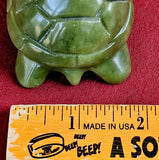 Nephrite Jade 'Grumpy' Crystal Turtle Carving 💚🐢✨