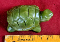 Nephrite Jade 'Grumpy' Crystal Turtle Carving 💚🐢✨