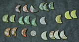 Assorted Crystal Crescent Moon Carving 🌙💛💚🌘