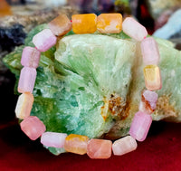 Pink Aragonite Chonky Crystal Bracelet 🌸📿🩷