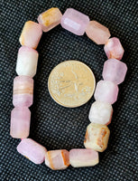 Pink Aragonite Chonky Crystal Bracelet 🌸📿🩷