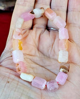 Pink Aragonite Chonky Crystal Bracelet 🌸📿🩷