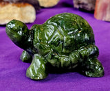 LG. Nephrite Jade Turtle Carving 💚 🐢💚