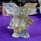 Rainbow Fluorite Crystal Gizmo from Gremlins Figurine 💙💚💜