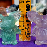 Rainbow Fluorite Crystal Gizmo from Gremlins Figurine 💙💚💜