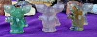 Rainbow Fluorite Crystal Gizmo from Gremlins Figurine 💙💚💜