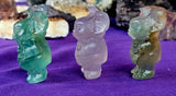 Rainbow Fluorite Crystal Gizmo from Gremlins Figurine 💙💚💜