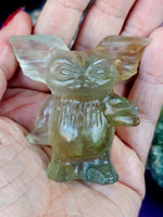 Rainbow Fluorite Crystal Gizmo from Gremlins Figurine 💙💚💜