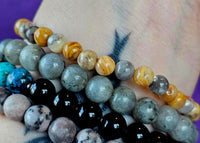 Crazy Lace Agate Crystal Bracelet 💛