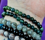 Moss Agate Crystal Bracelet