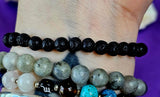 Lava Rock Crystal Bracelet 🖤📿🌋