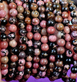 Rhodonite Crystal Bracelet 🩷📿🖤