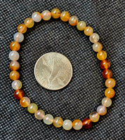 Carnelian Crystal Bracelet 🧡📿💛