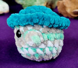 'Dusty Mint & Teal' Mushroombaby Crocheted Plushie 🍄🍄🍄