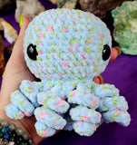 XL 'Robin Egg' Octobaby Crocheted Plushie 🩵🐙🩷