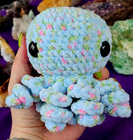 XL 'Robin Egg' Octobaby Crocheted Plushie 🩵🐙🩷