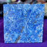 LG. Lapis Lazuli Crystal Witch w/Cat Familiar, Broom, & Spellbook 🧙‍♀️🧹🐈📚