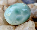 LG. Green Snowflake Alabaster Tumbles 💚❄️🌨️🍏