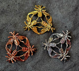 Assorted Metal Triple Bee Crystal Sphere Holder 🍯🔮🐝