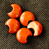 Mini Red Jasper Crystal Crescent Moon Carving 🌙🌘🌛