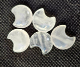 Mini Clear Quartz Crystal Crescent Moon Carving 🌙🌘🌛