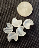 Mini Clear Quartz Crystal Crescent Moon Carving 🌙🌘🌛