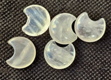 Mini Clear Quartz Crystal Crescent Moon Carving 🌙🌘🌛