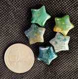 Mini Moss Agate Crystal Star Carving ✨💫🌠