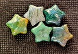 Mini Moss Agate Crystal Star Carving ✨💫🌠