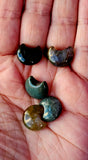 Mini Moss Agate Crystal Crescent Moon Carving 🌙🌘🌛