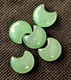 Mini Green Aventurine Crystal Crescent Moon Carving 🌙🌘🌛