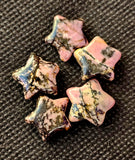 Mini Rhodonite Crystal Star Carving ✨💫🌠