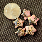 Mini Rhodonite Crystal Star Carving ✨💫🌠