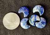 Mini Blue Spotted Jasper Crystal Crescent Moon Carving 🌙🌘🌛