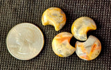 Mini Crazy Lace Agate Crystal Crescent Moon Carving 🌙🌘🌛