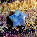 Mini Blue Spotted Jasper Crystal Star Carving ✨💫🌠