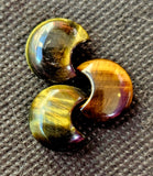 Mini Blue & Gold Tiger's Eye Crystal Crescent Moon Carving 🌙🌘🌛