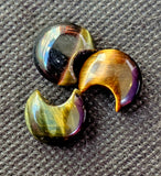 Mini Blue & Gold Tiger's Eye Crystal Crescent Moon Carving 🌙🌘🌛