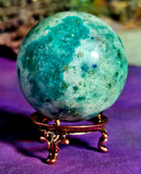 Brass Metal Crystal Sphere Holder ⚜️⭐🤎