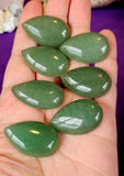 Teardrop Shaped Green Aventurine Crystal Cabochon 🌿📿✨💚🍏