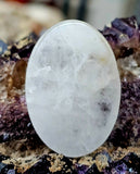 LG. Clear Quartz Oval Shaped Crystal Cabochon 📿✨💎🤍⚪