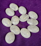 LG. Clear Quartz Oval Shaped Crystal Cabochon 📿✨💎🤍⚪