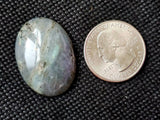 LG. Labradorite Oval Shaped Crystal Cabochon